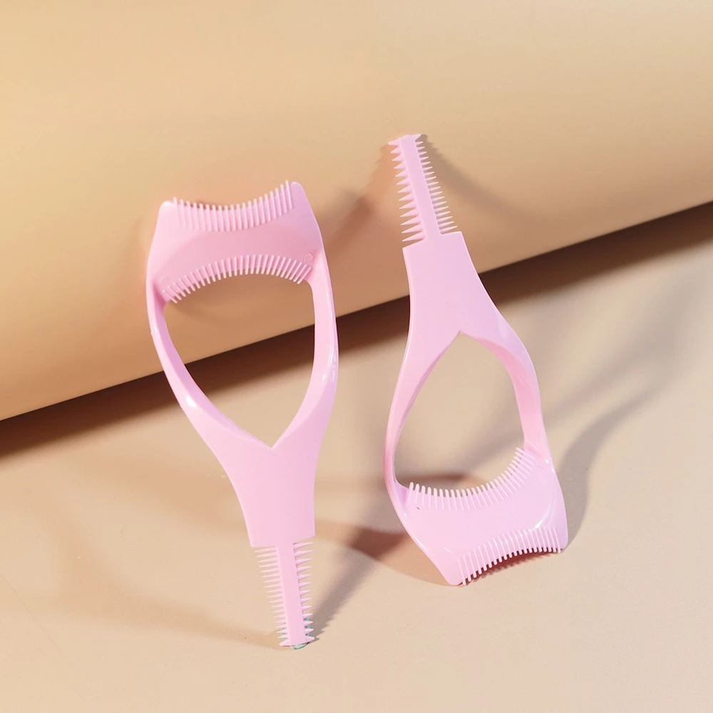 3 in 1 Strumenti per ciglia Trucco Mascara Scudo Guardia Bigodino Applicatore Pettine Strumento cosmetico di bellezza Guida Carta Strumento per il trucco 3 colori Nuovo