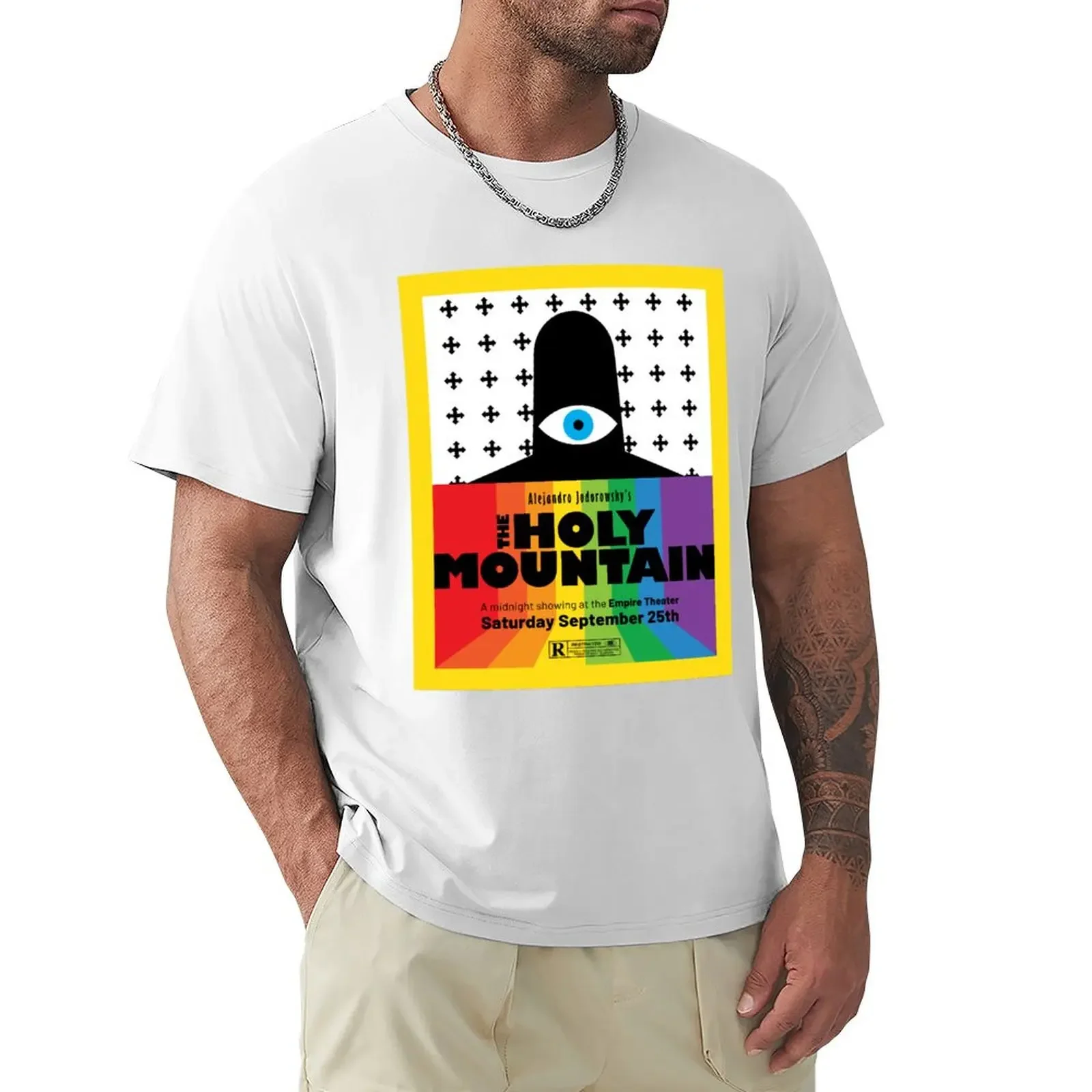 Футболка с изображением священной горы (1973 фильм), альтернативный плакат, симпатичная одежда, индивидуальный дизайн, ваша кожа, для мужчин, хлопок