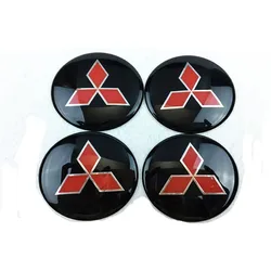 4pcs Mitsubishi Ikris Lancer Pablo Turquoise Outlander Car Hub Center Cap Labeling 56mm