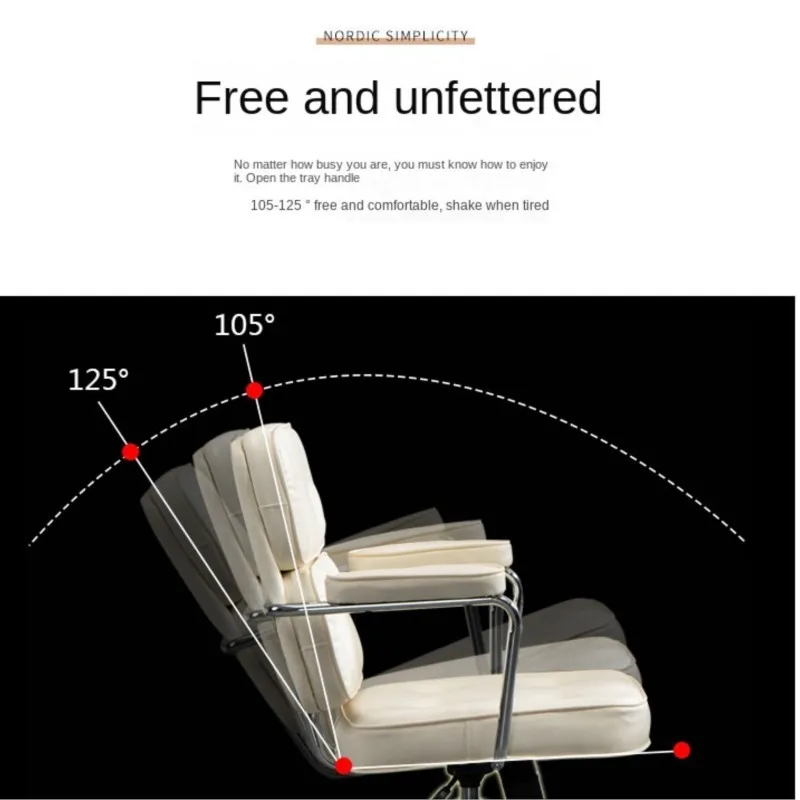 MOMO Ergonomic Computer Chair Home Backrest Comfortable Leisure Lift Office Chair Staff Student Dormitory Study Chair