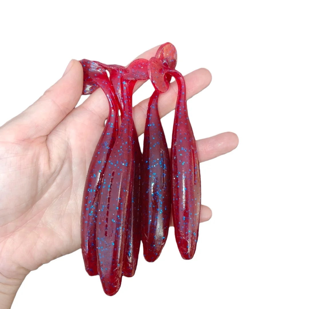 

Swolfy 20 шт. рыболовные приманки 12 см 13 г весло хвост приманки воблер рыболовная мягкая приманка для окуня силиконовая приманка