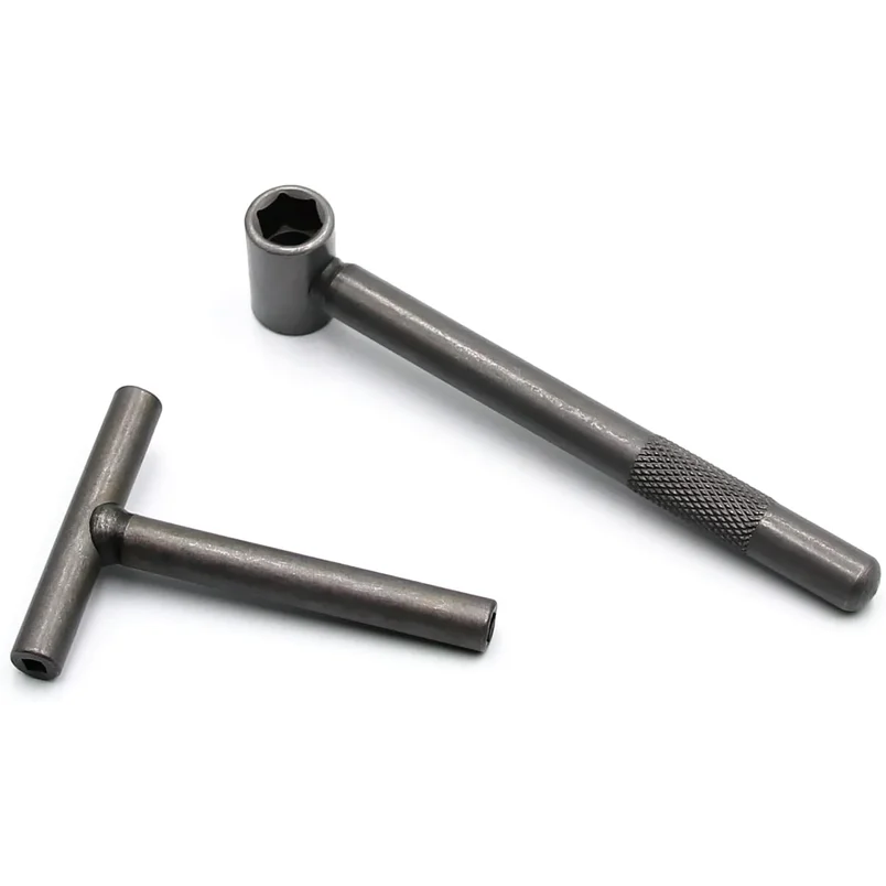 Steel Valve Tappet Adjustment Tool, Square Hexagon Adjusting Spanner Wrench, Silver for GY6 50 150cc Motorcycle