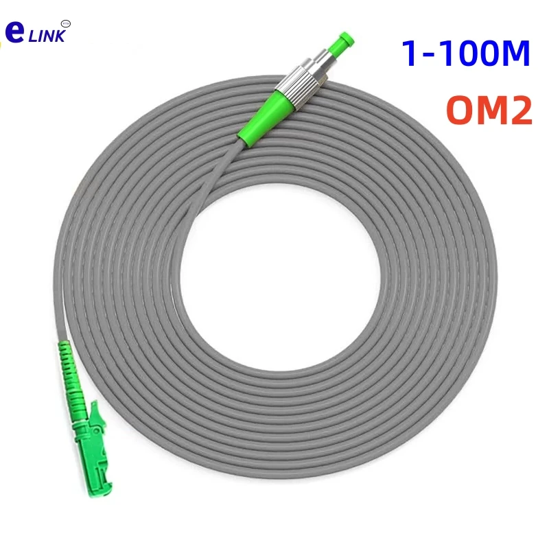 glasvezel patchsnoer E2000/APC-FC/APC Gepantserd simplex 1-100 m OM2 multimode glasvezel jumper 1 kern 3,0 mm E2000-FC 62,5/125um