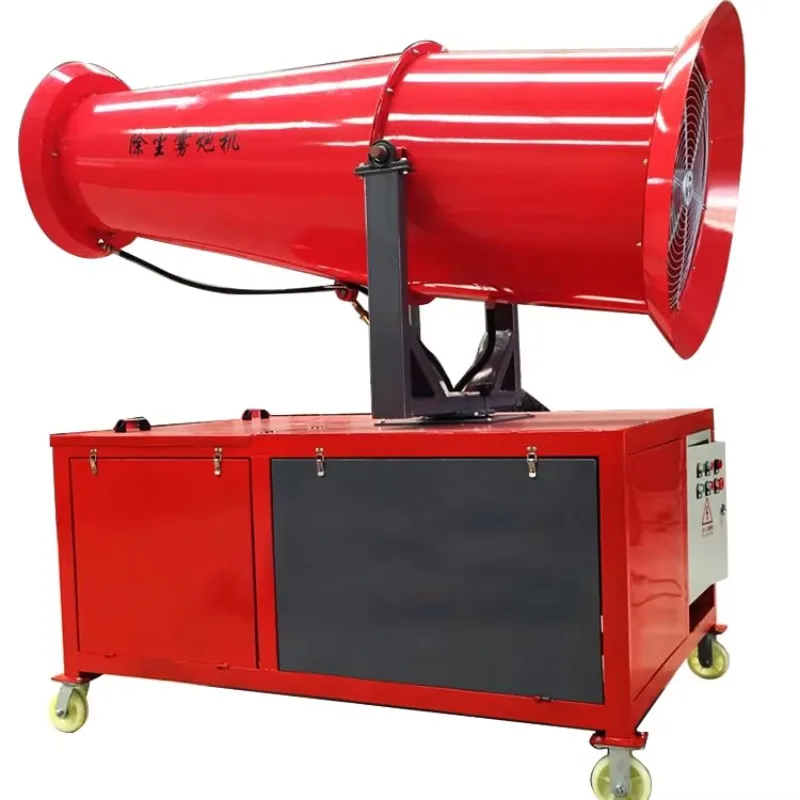 For Steel Plant Dust Suppression Fog Cannon Water Sprayer Industrial Mist Cannon Dust Removal Machine 120m