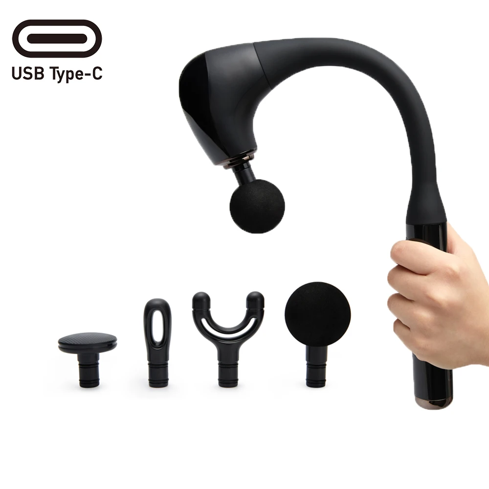 Multifunctional Massage Gun Fascia Deep Muscle Relax Body Neck Massager Wireless Electric Fitness Equipment Noise Reduction Gun