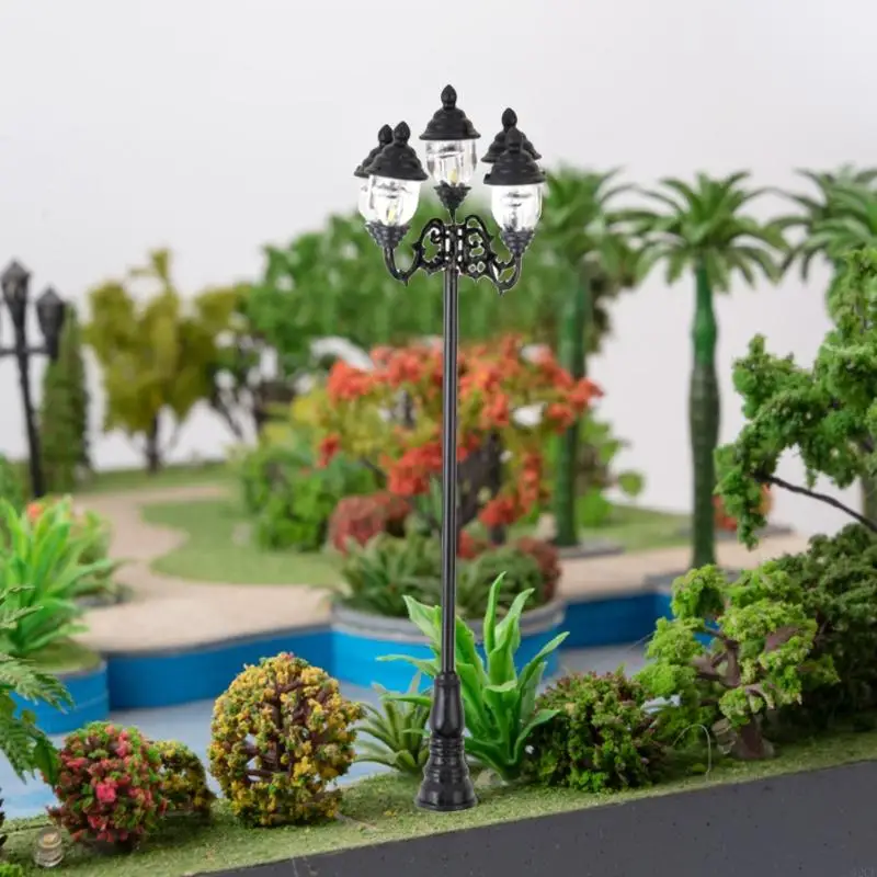 Luz poste en miniatura 62CF 1/87, luz micropaisaje para juego simulación, Hobby, modelo construcción, altura