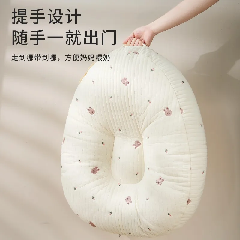Allattamento al seno neonato sdraiato allattamento cuscino per l'allattamento inclinato bambino anti sputare latte troppopieno cuscino per soffocamento letto nel letto