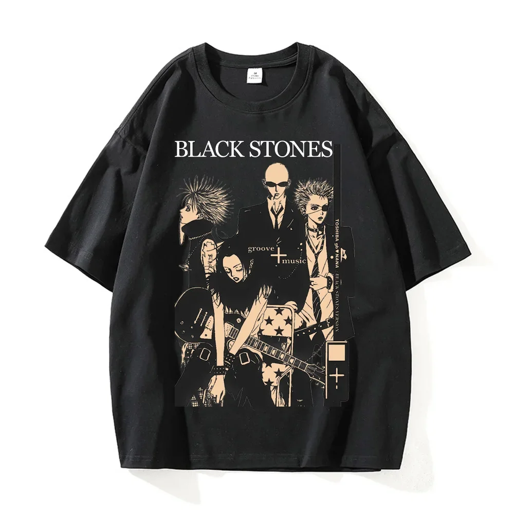 Vintage Japanese Sleeveless Shirts Nana Osaki Men's and Women's Clothing Short Sleeve T-Shirts Cotton T-Shirt Summer Sport Shirt view 4