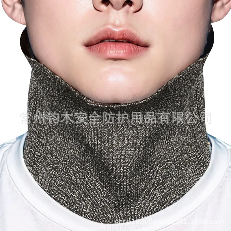 Anti-cutting Neck Protection Breathable HPPE Knitting Grade 5 Anti-cutting Anti-cutting Wear-resistant Safety Protection Scarf