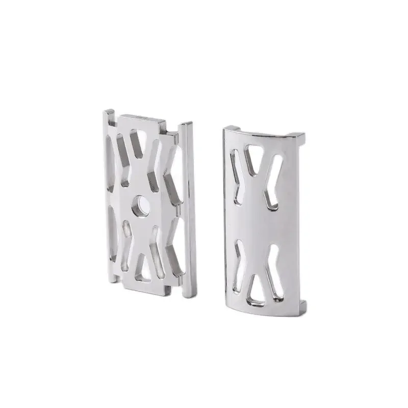 YAQI Minimalism Hollowed 316 Stainless Steel With 0.90mm Blade Gap Polished Vintage Safety Razor Head For Men Shaving Tool