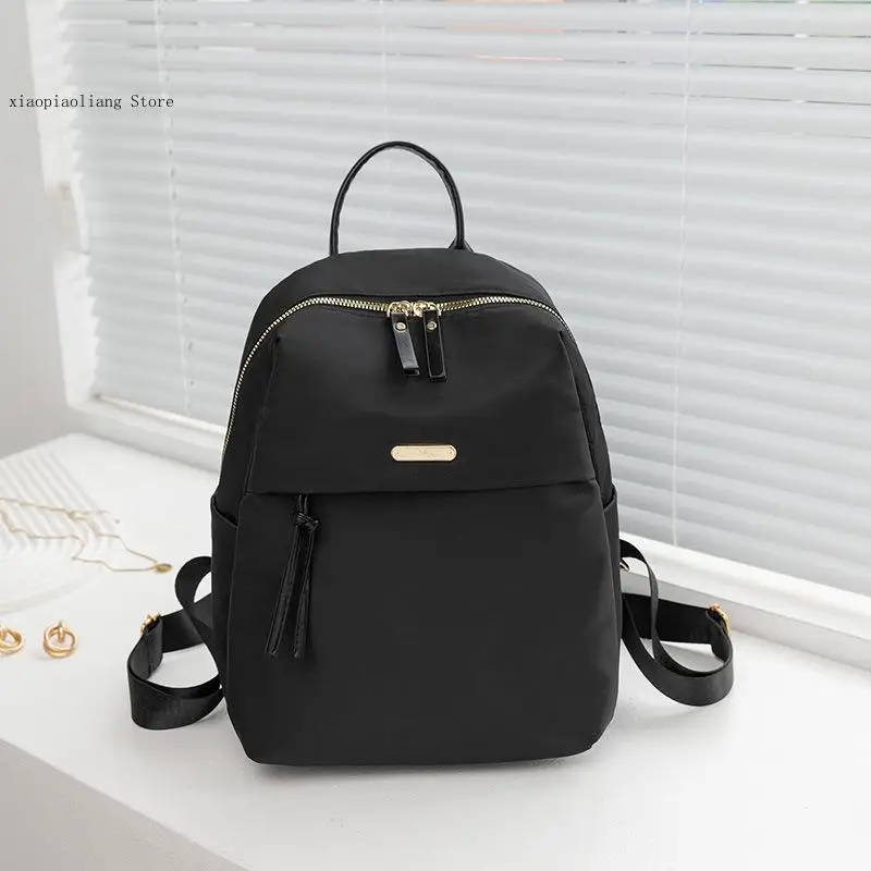 Niche Fashion Versatile Waterproof Oxford Cloth Lightweight Backpack for Women Simple and Casual Daily Life