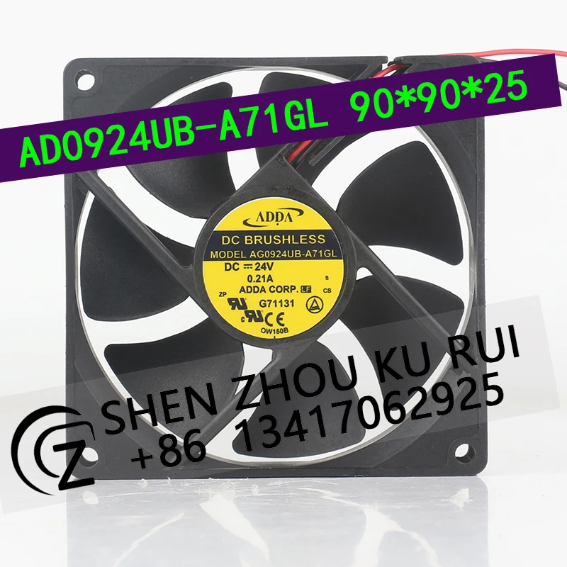 ADDA 5V 12V 48V DC 24V 0.21A AC EC 9025 90X90X25MM 9CM Inverter two-wire high air volume ball bearing AD0924UB-A71GL cooling fan
