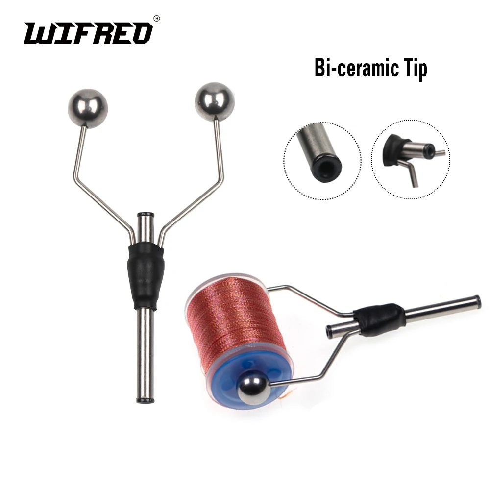 Wifreo Fly Koppelverkoop Spoel Houders Met Bi-Keramische Tip Professionele Standaard Kogel Hoofd Houder Fly Koppelverkoop Gereedschap Materiaal