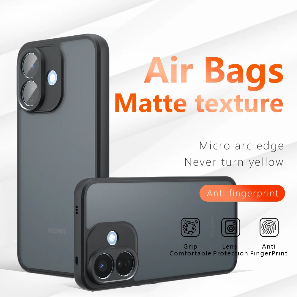 Skin Sensation Airbag Anti Drop Case Cover for Redmi Note 17 4G Mircropyle Back Case Cover Redmi Note 17 Pro/Note 17 Pro Max