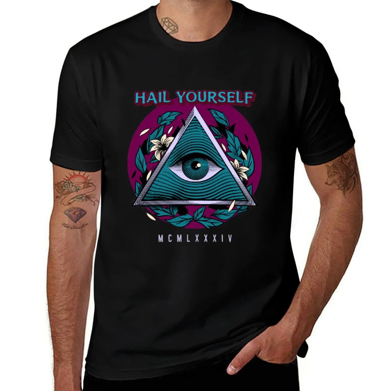 

Hail Yourself Last Podcast on the Left Esoteric Seeing Eye T-Shirt t shirts for man pack cotton g man t shirts for men T-Shirt