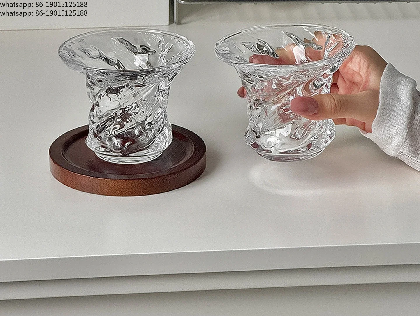 American coffee cup transparent glass special drink water cup