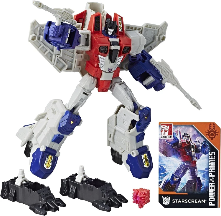 

In Stock Genuine Hasbro Transformers Power of The Primes V Level Starscream Autobot Action Figures Boy Toy Gift Model Collection