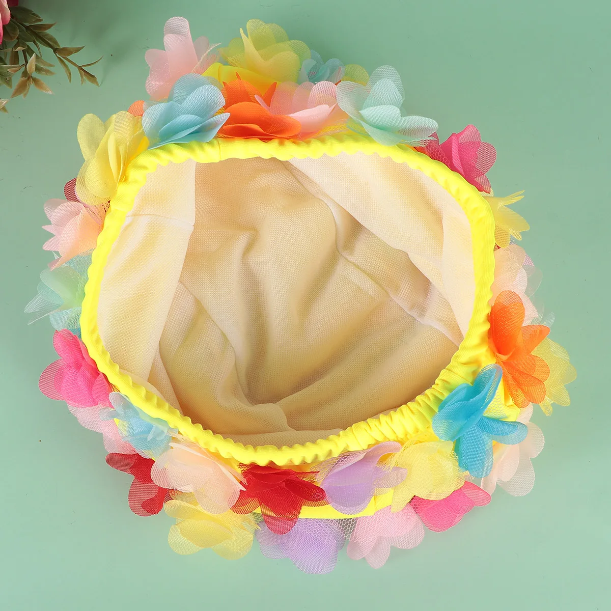 

Swim Cap Flower Swimming Caps for Women Floral Elasticity Petal Large Cute Miss