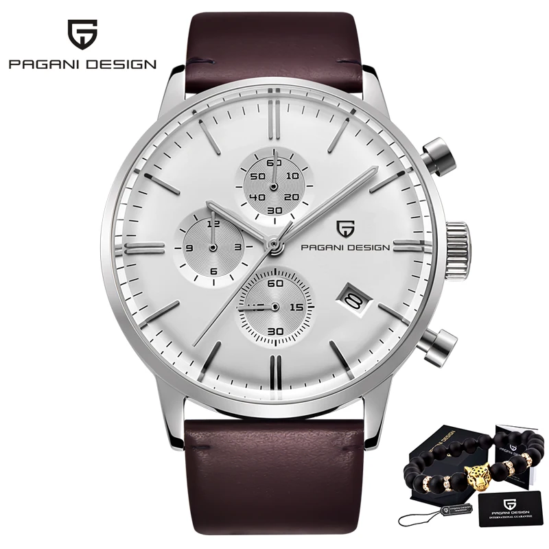 Men's VK67 Quartz Chronograph Wristwatch, Waterproof