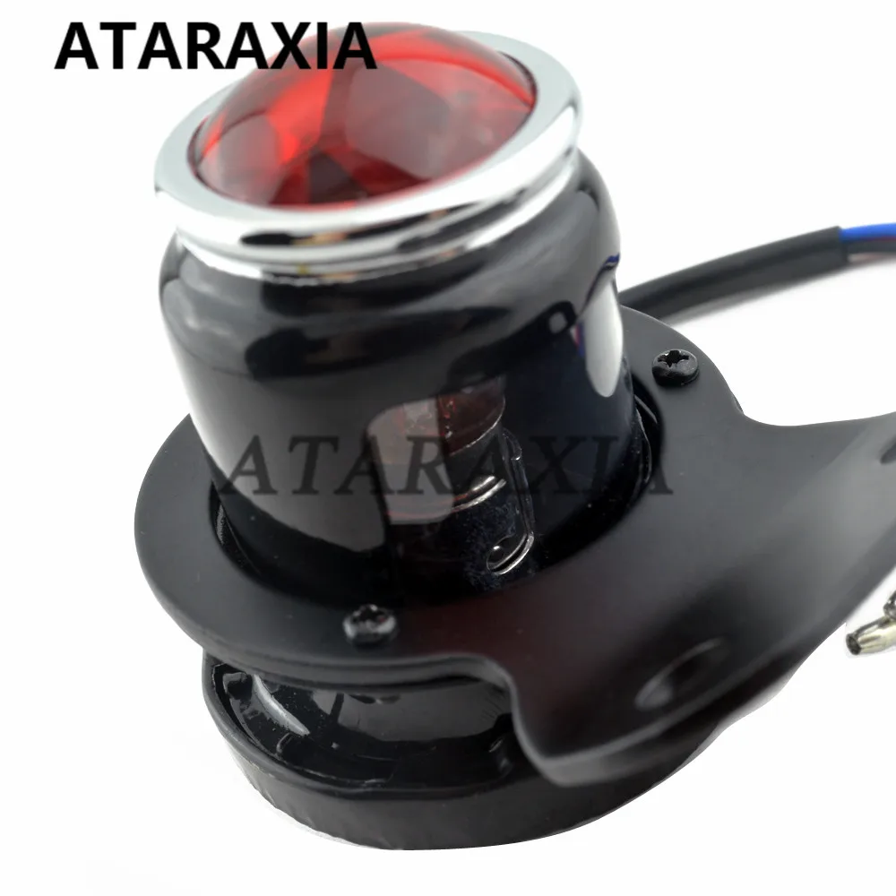 Rücklicht Halogenlampe Motorrad Rücklicht Rück leuchte Bremslicht für Fahrräder Cafe Racer Heck bremse Kennzeichen leuchte