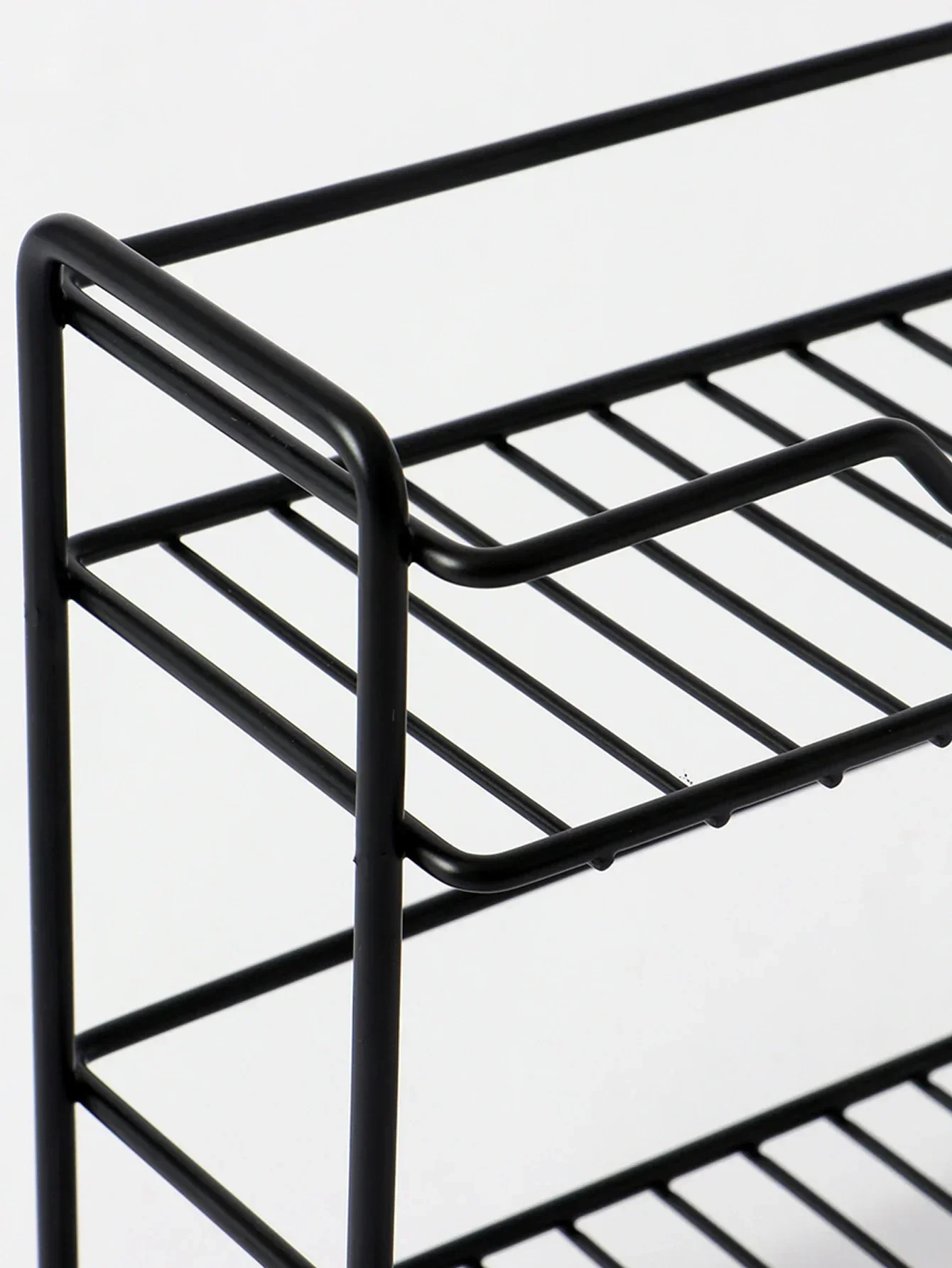 Stainless Steel Storage Shelves, Tabletop Storage Shelves, Stackable Condiment Shelves Storage in The Bathroom Kitchen