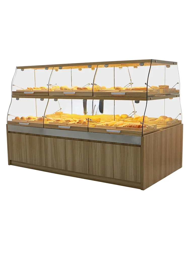 

Bread Counter Bread Display Cabinets Toast Rack Nakajima Cabinet Cake Shop Toast Rack Sub-Glass Commercial Drawer Type