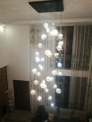 Crystal Led Chandelier Modern Hanging Lamps for Staircase Luxury Glass Long New Creative Cristal Lustre Indoor Lighting Fixtures