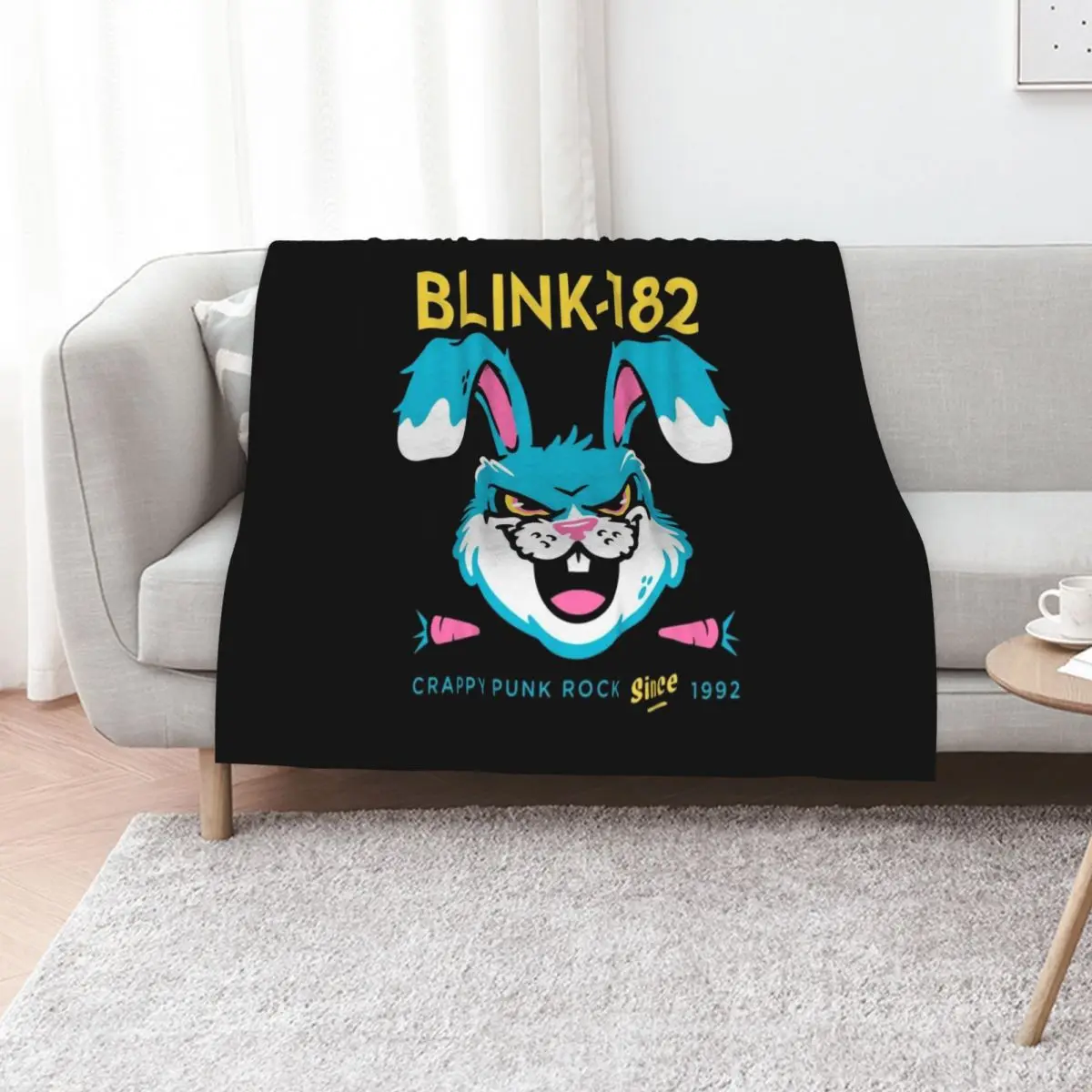 Angry Bunny Throw Blanket christmas decoration anime Baby warm winter Nap Stuffeds Blankets