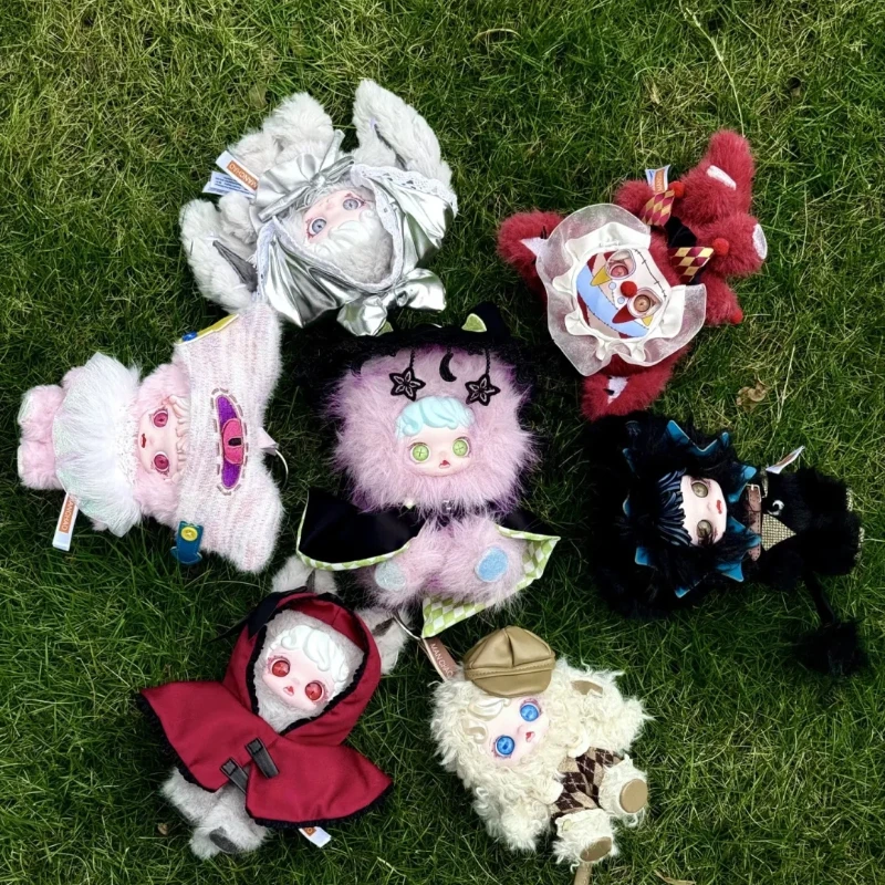 

Плюшевая кукла-кошка Mioco из серии "Забытая земля" в виде брелока-сюрприза: милая загадочная мягкая игрушка, модный подарок для коллекционеров