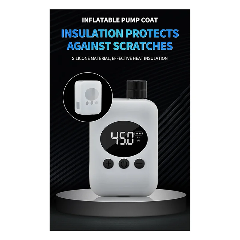 トップセールポータブルミニ電動エアポンプ自転車タイヤインフレーターバルブ付きロードバイクやオートバイに適した