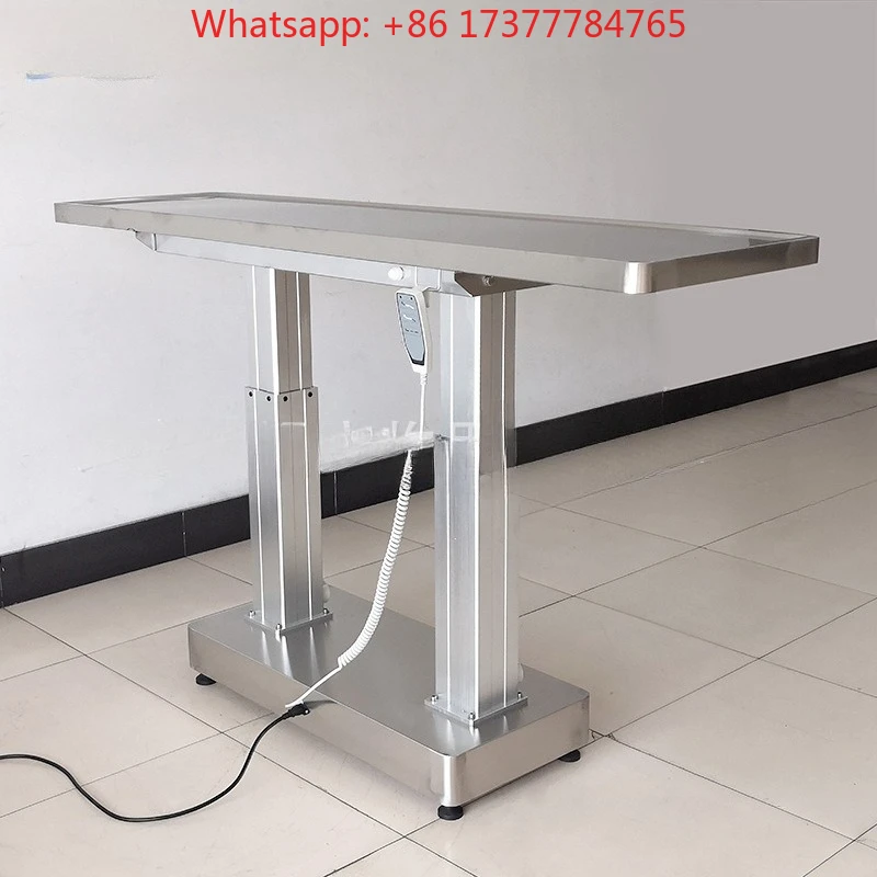 Double column disposal table 304 stainless steel table Multifunctional electric two-way lifting Source manufacturer Pettable