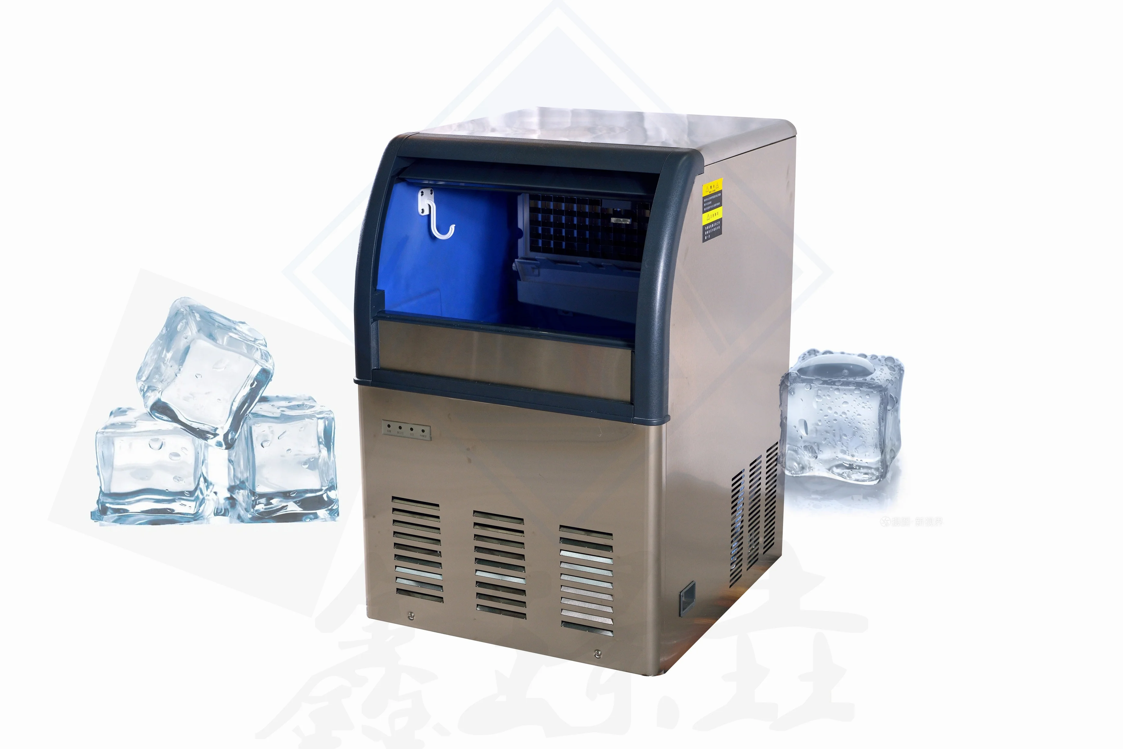 Commercial Ice Cube And Water Vending Machine Ice Cube Freezer Bags Machine Solar Ice Cube Maker Machine