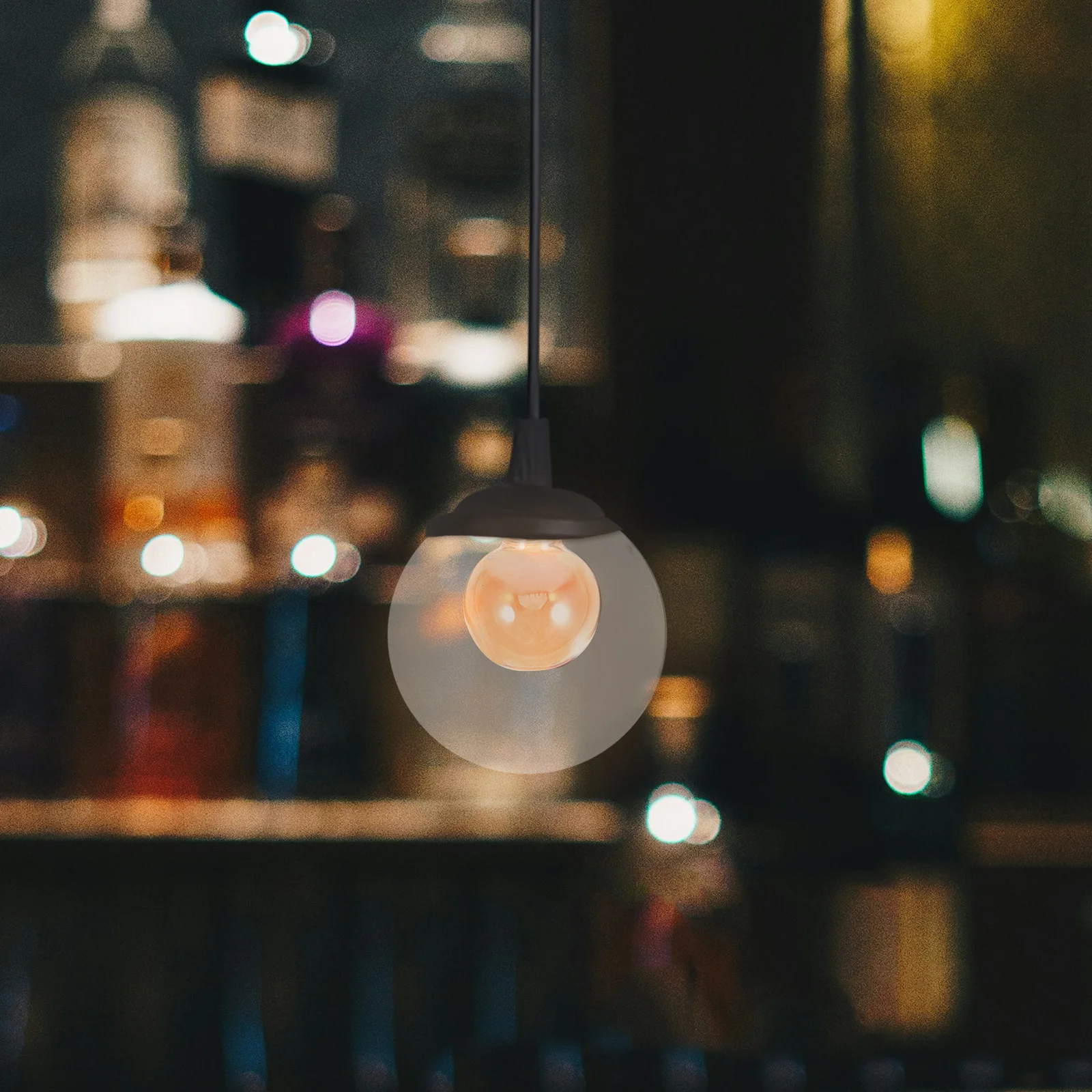 

120Mm Glass Ball Lamp Shade Clear Replacement Cover for Pendant Table Lamps Modern Elegant Light Fixture Diffuser