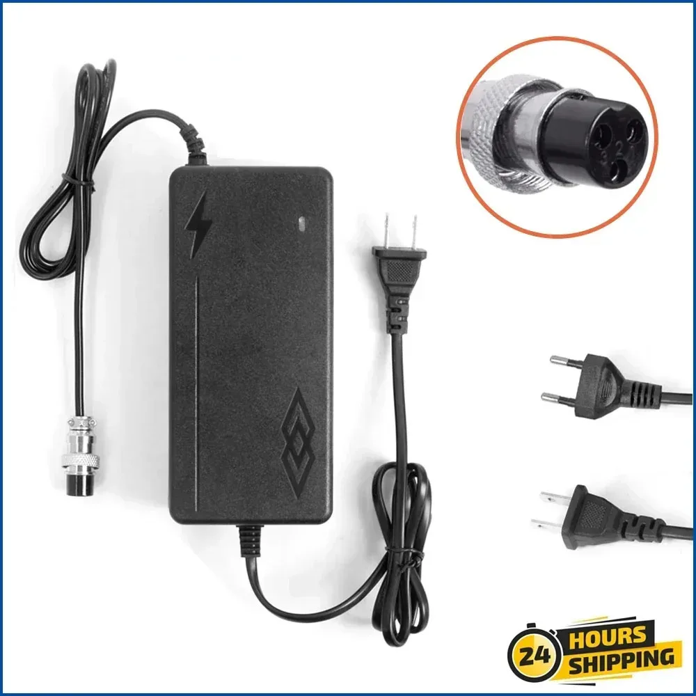 Battery Charger for Kugoo M4 / C1 Pro Electric Scooter 54.6V 2A for 48V Li-ion Battery Pack EU / US Plug Electric Bike Charger