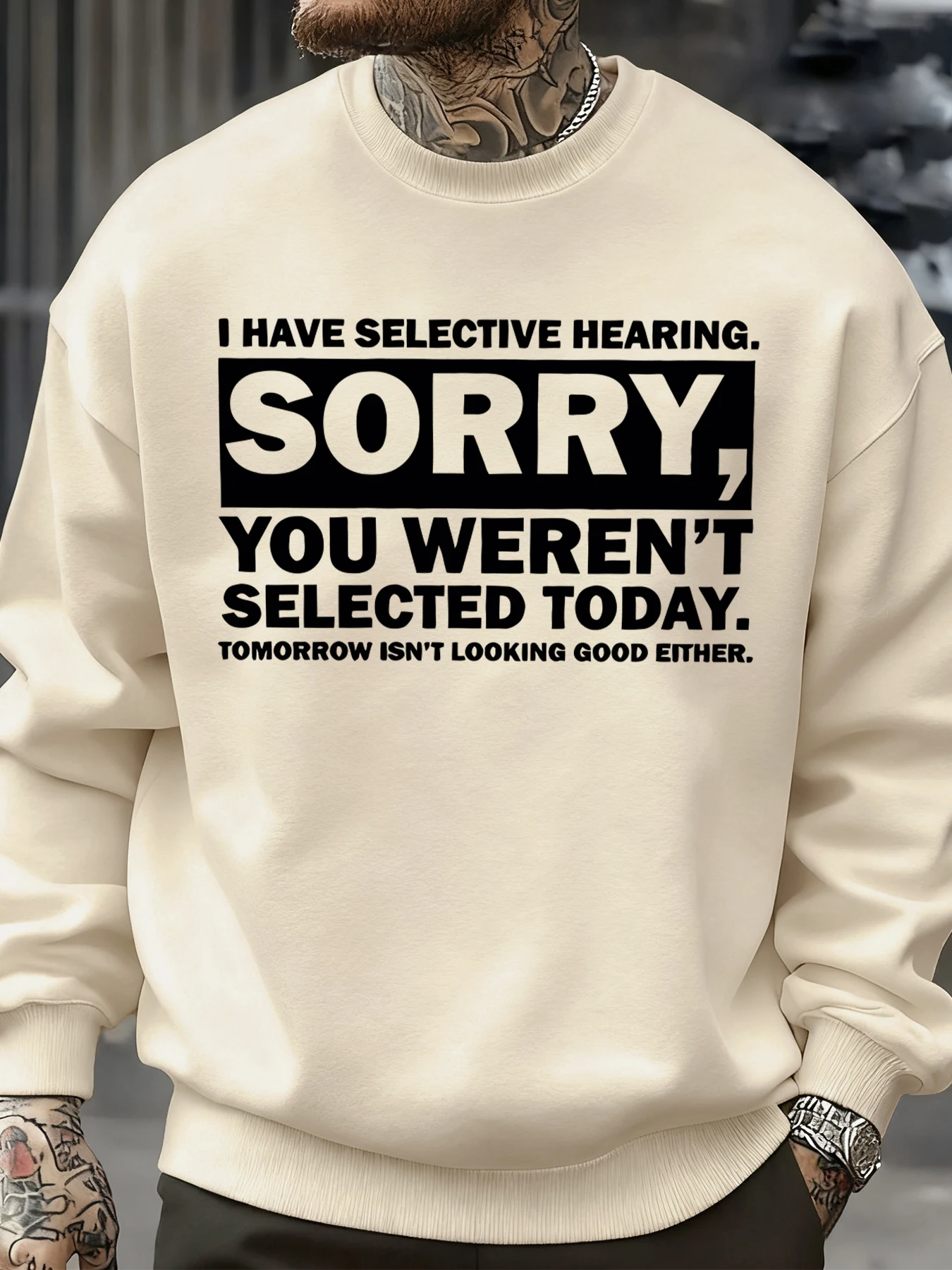 

Я выбираю навыки прослушивания для вас, толстовка с забавным принтом, мужские модные пуловеры, осенняя повседневная спортивная одежда, флисовая одежда