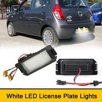 6000K Canbus Rear License Number Plate LED Light For Kia Rio Soul Picanto New Morning Hyundai I10 I20 Terracan Auto Accessories