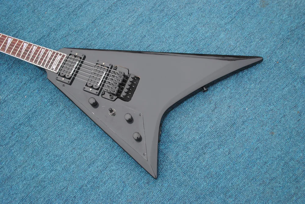 Left Handed 6 Strings Electric Guitar with Rosewood Fretboard,Black Hardware ,Provide customized service view 3