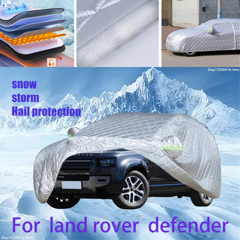 

For land rover defender Outdoor Cotton Thickened Awning For Car Anti Hail Protection Snow Covers Sunshade Waterproof Dustproof