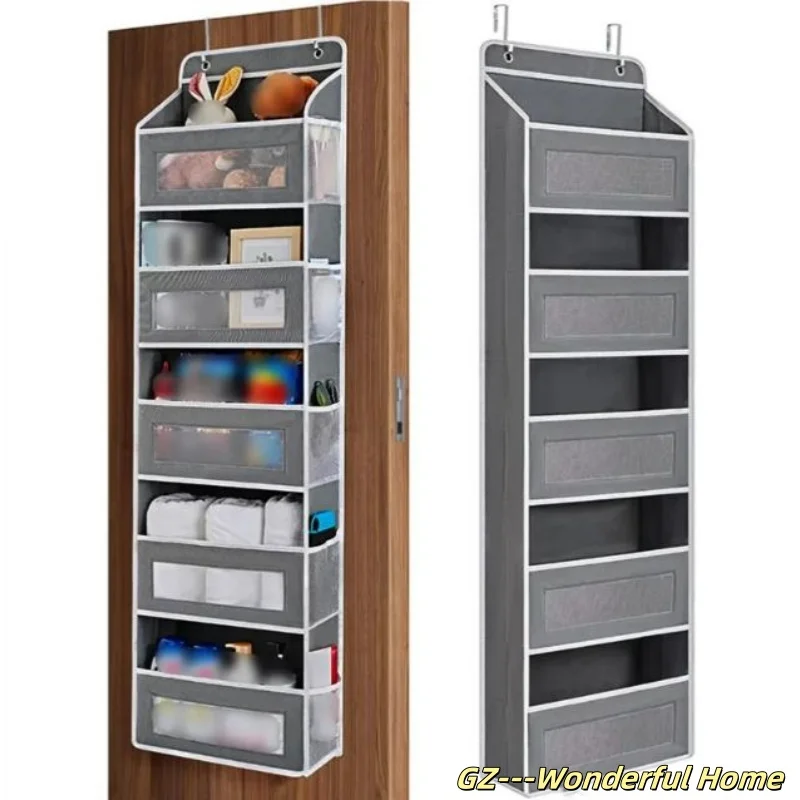 

Door Storage Device 5-Layer Camping Car Storage Device, Toy Diaper Bedroom Closet Wall Mounted Door Hanging New Storage Device