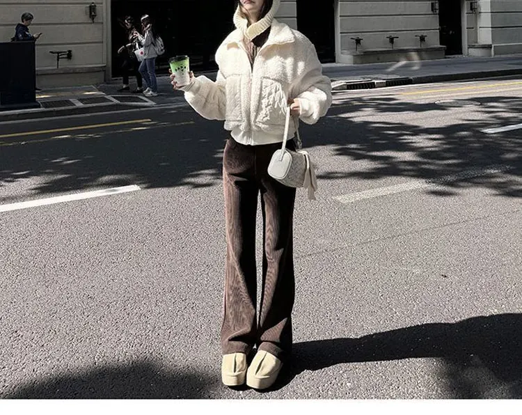 Supplier photo of The Cropped Sherpa Zip Jacket