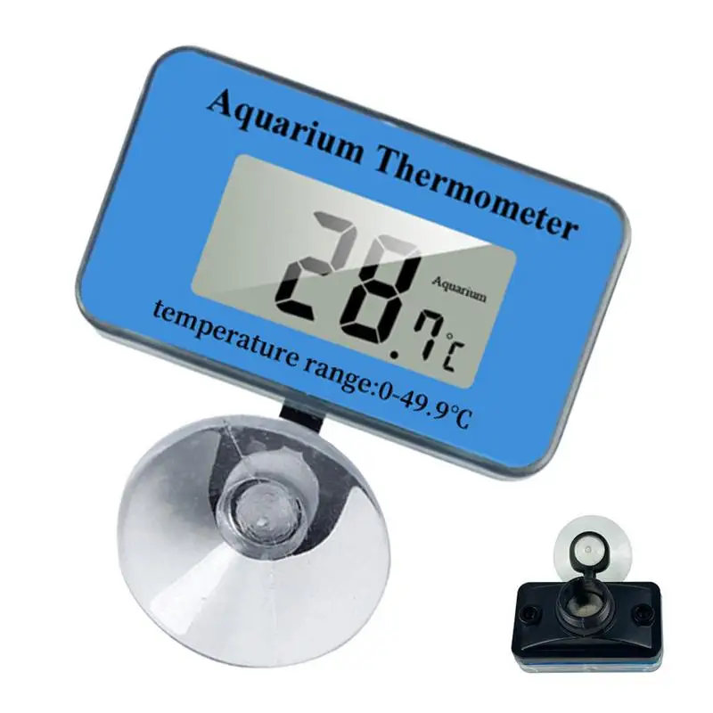 Fish Tank Thermograph Gauge Accurate Digital Aquarium Temperature Meter Aquarium Fish Tank Accessories LCD Display Terrarium