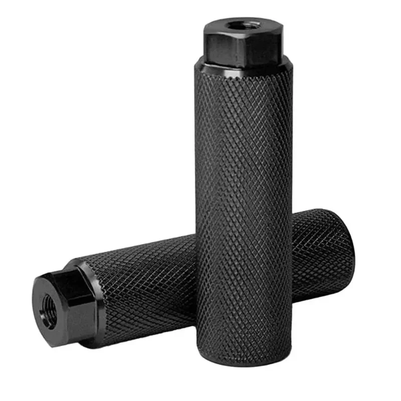 1PC Alloy Bicycle Pedal Foot Peg for MTB Bike Axle Footrest-Lever Cylinder Grip Non-Slip Front Rear Axle Foot Pegs Accessories