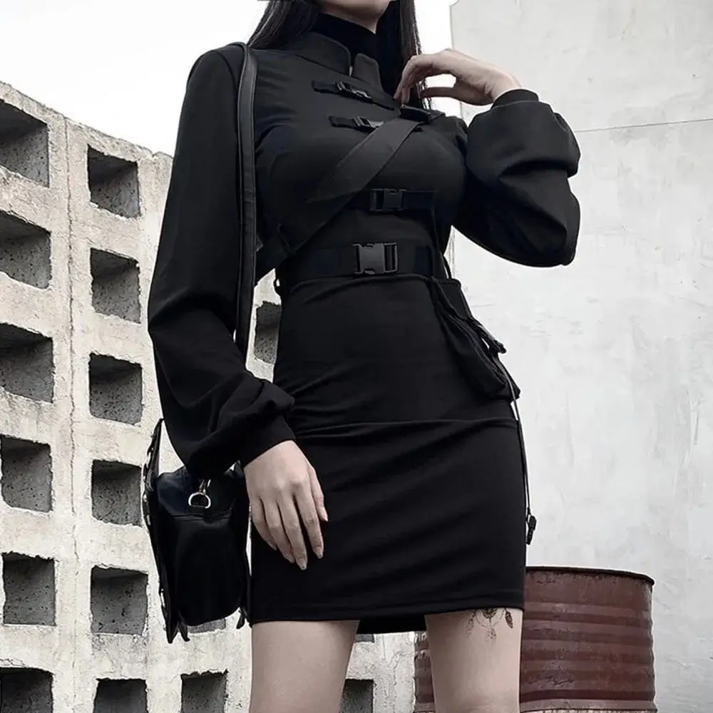 

Rosetic Women's ort Bandage Goth Dr Low Waist Long Belt Gothic Punk Sle Bamboo Fiber ort Pants Unique Ladies Outfit