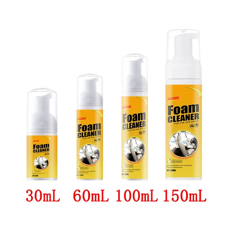 30/60/100/150ml Car Interior Foam Cleaner Anti-aging Cleaning Foam Spray Multifunction Universal Automobile Cleaning Accessories