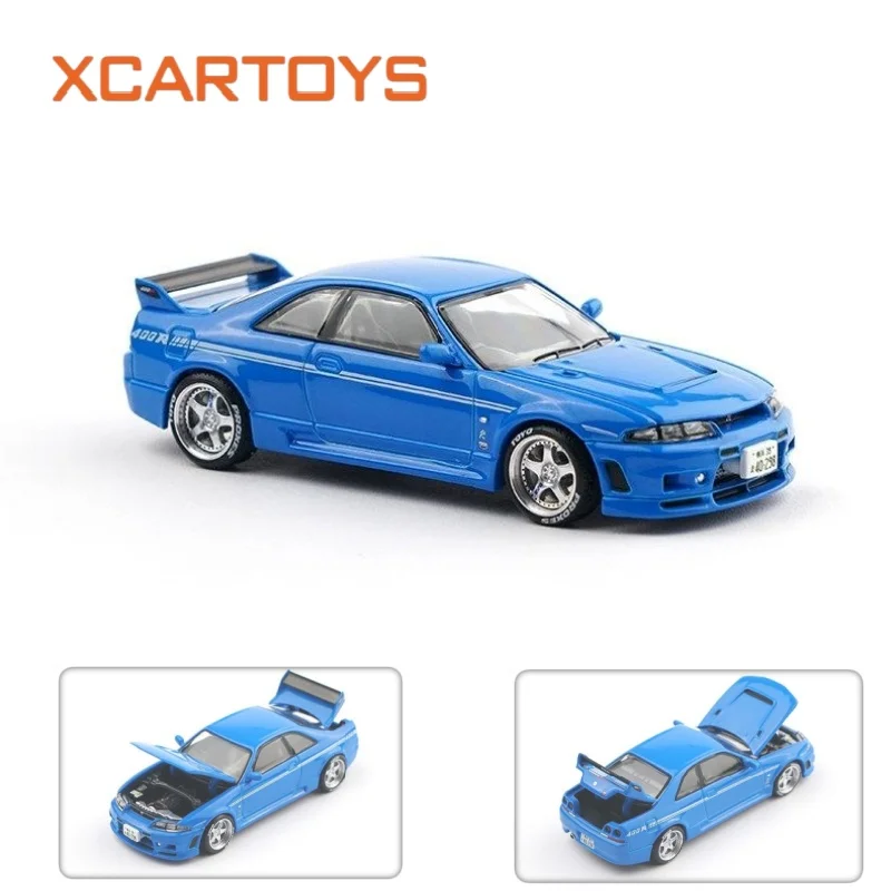 XCARTOYS 1/64 1. POPRACE 400R Blue Coupe Alloy Diecast Model Car Collectible Gift Desktop Display Ornament Educational Toys