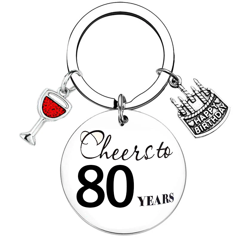 40th Birthday Gifts keychains for Men Women 40 Year Old Birthday Key chain for Him Her Female Male