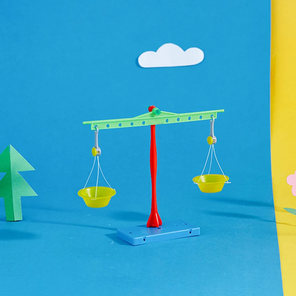 

1 set STEM Science Experiment Teaching Aids Kids DIY Balance Scale Model Learning Kit for Children Educational Building Blocks