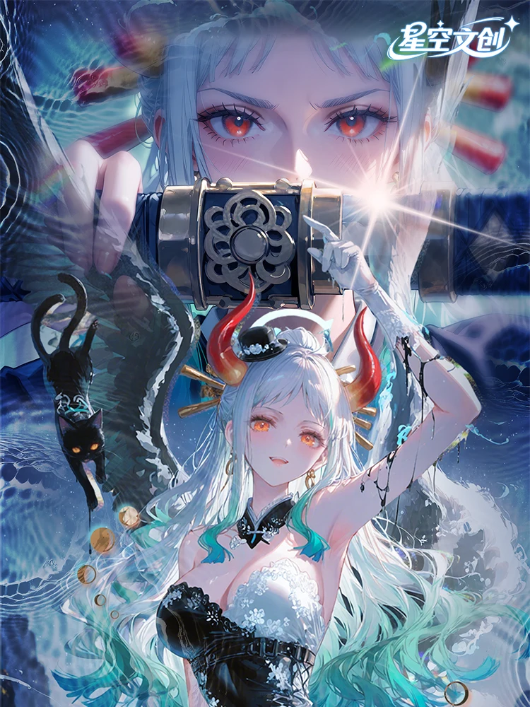 2025 Starry Sky Cultural Creation-One Piece Full Metal Diamond Cards Metal Acrylic Diamond Jade Card Lsp Anime Trading Cards