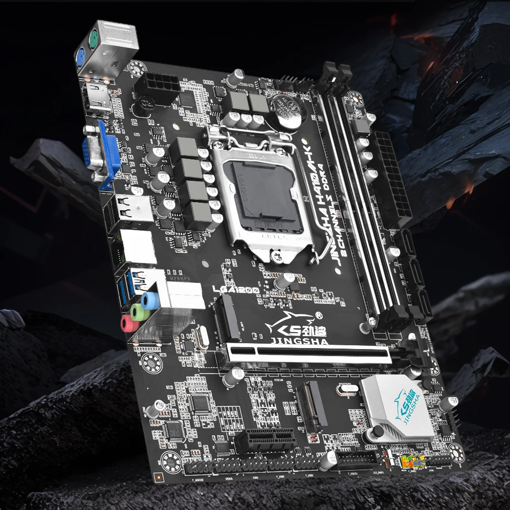 H410M-K Motherboard 2*DDR4 32GB LGA1200 Desktop Motherboard USB3.0/2.0 Gigabit LAN PCIE3.0 X16/x1 Support for I3 I5 I7 10th CPU