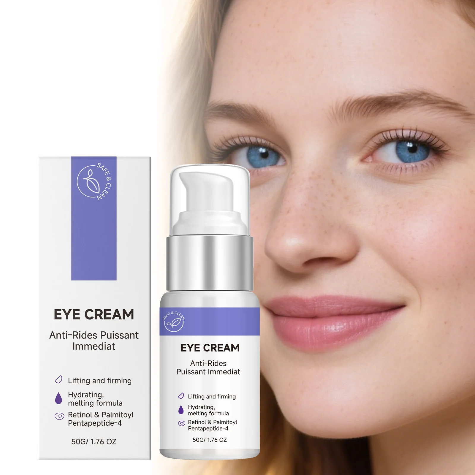 Retinol Firming Eye Cream Instantly Remove Eye Bag Reduce Dark Circles Anti-Wrinkles Deeply Hydrating Brightening Eye Skin Care